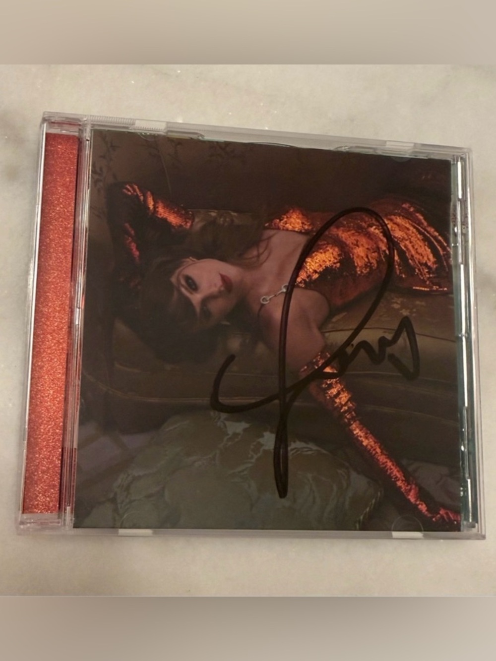 SIGNED PHOTO 2 Taylor Swift The Life of A Showgirl CD + Signed Insert Photo 2